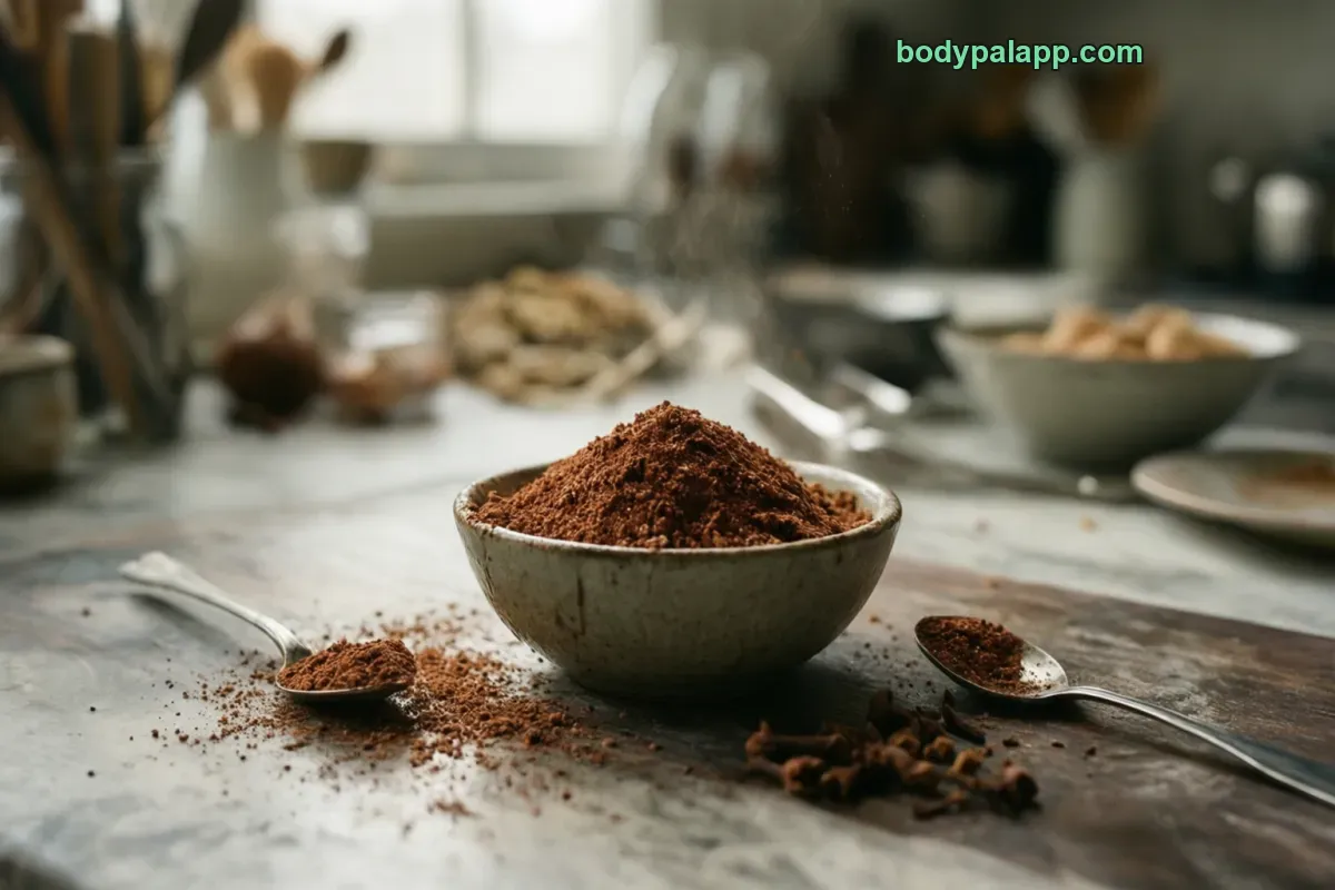 Cloves, ground, dried spice