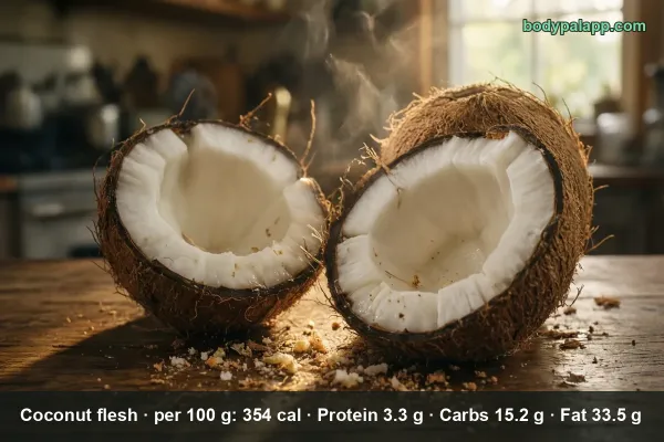 Coconut Flesh calories