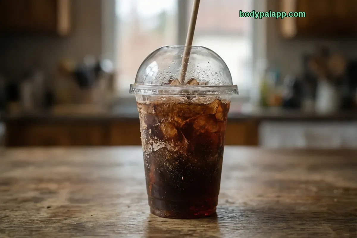 Coke icee, frozen cola slush