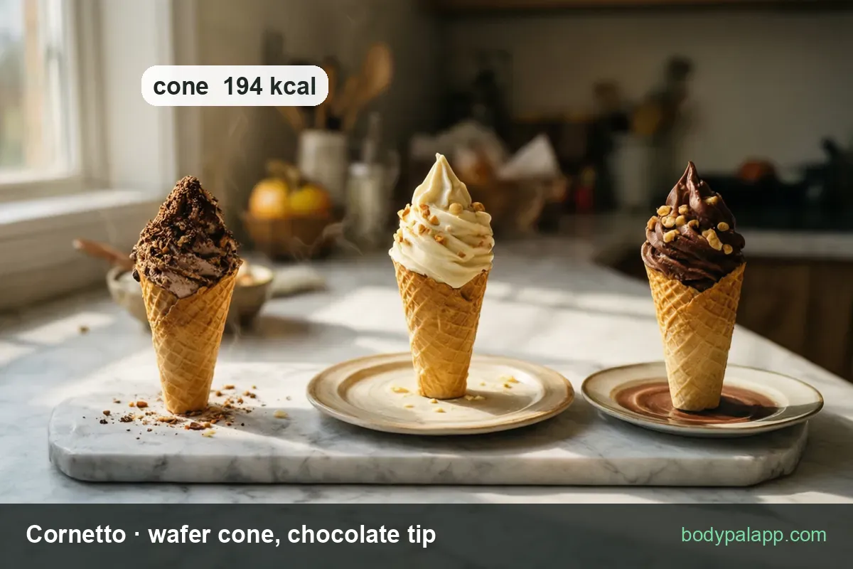 Cornetto variants calories comparison