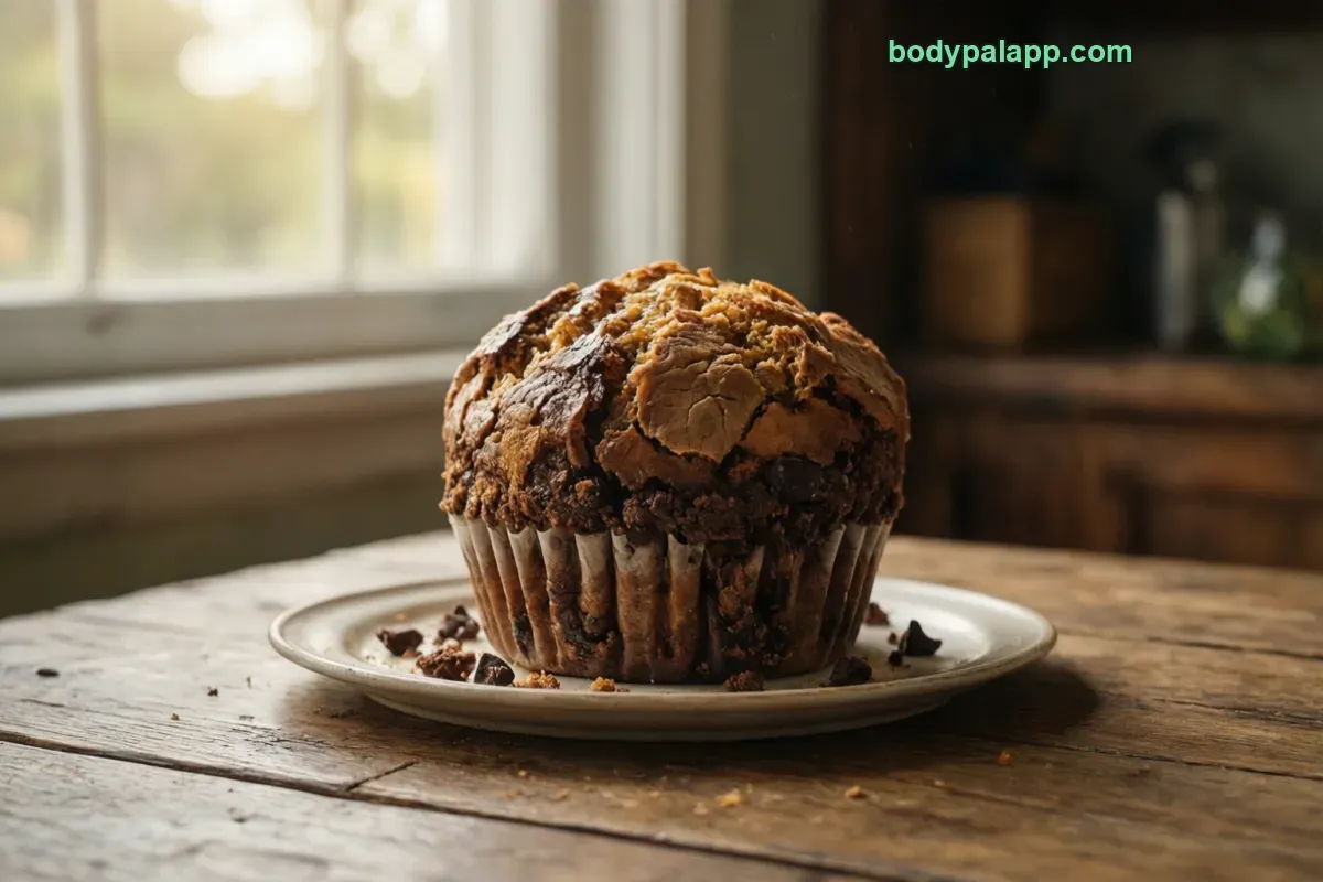 Costco muffin, commercially prepared blueberry muffin