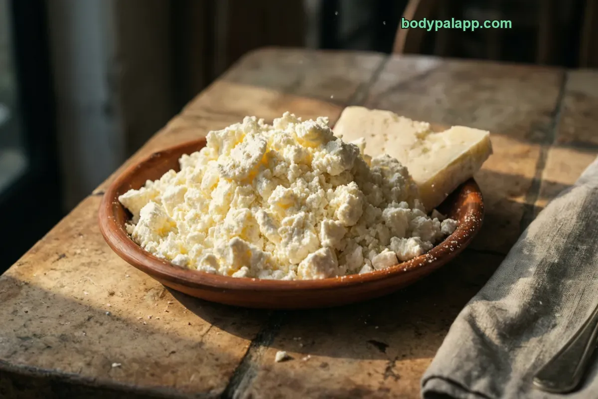 Cotija cheese, aged Mexican cheese, crumbled