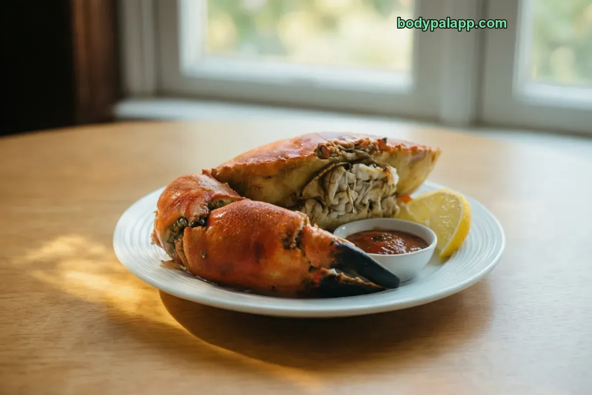 Crab claw meat, claw meat, cooked