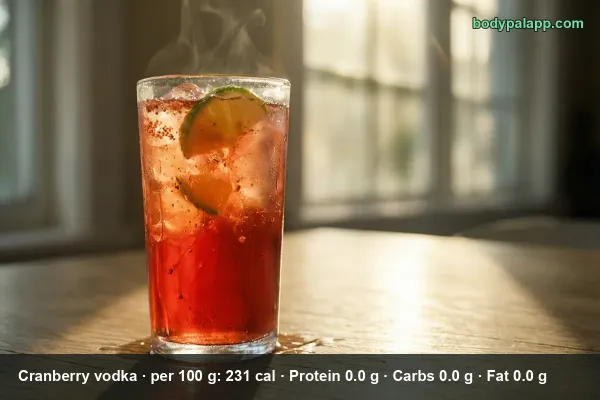 Cranberry Vodka calories