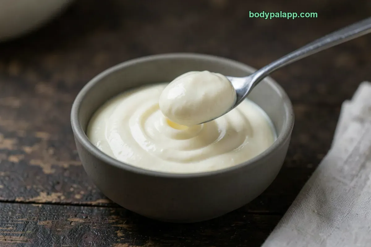 Creme fraiche, packaged, per label