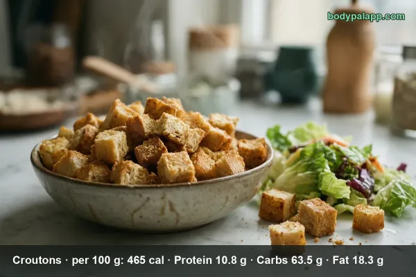Croutons calories