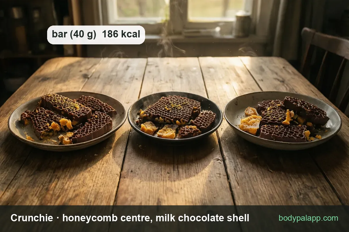 Crunchie variants calories comparison