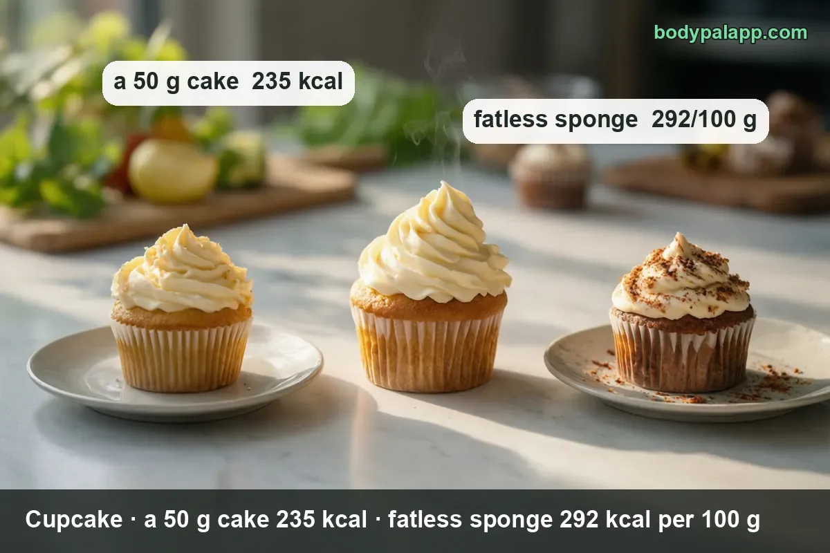 Cupcake variants calories comparison