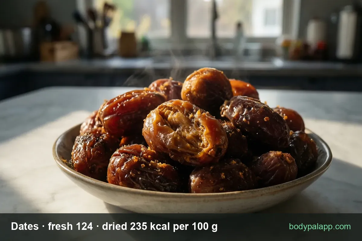 Dates - 30 kcal per fresh date