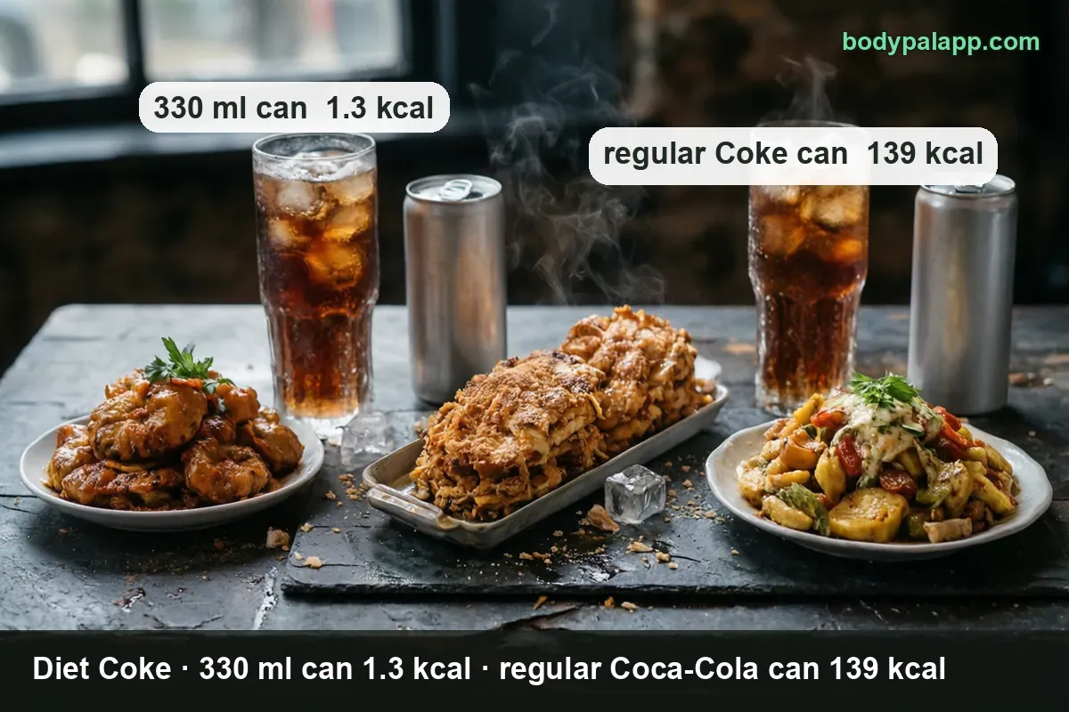 Diet Coke variants calories comparison