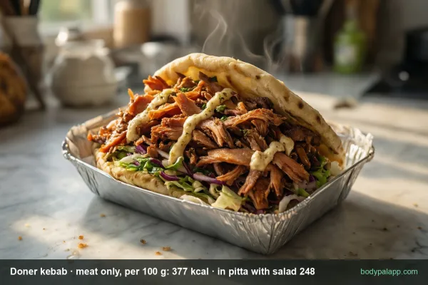 Doner kebab calories