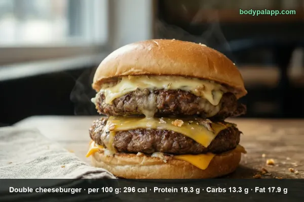 Double Cheeseburger calories