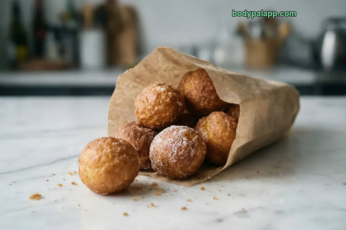 Doughnut hole, ready to eat