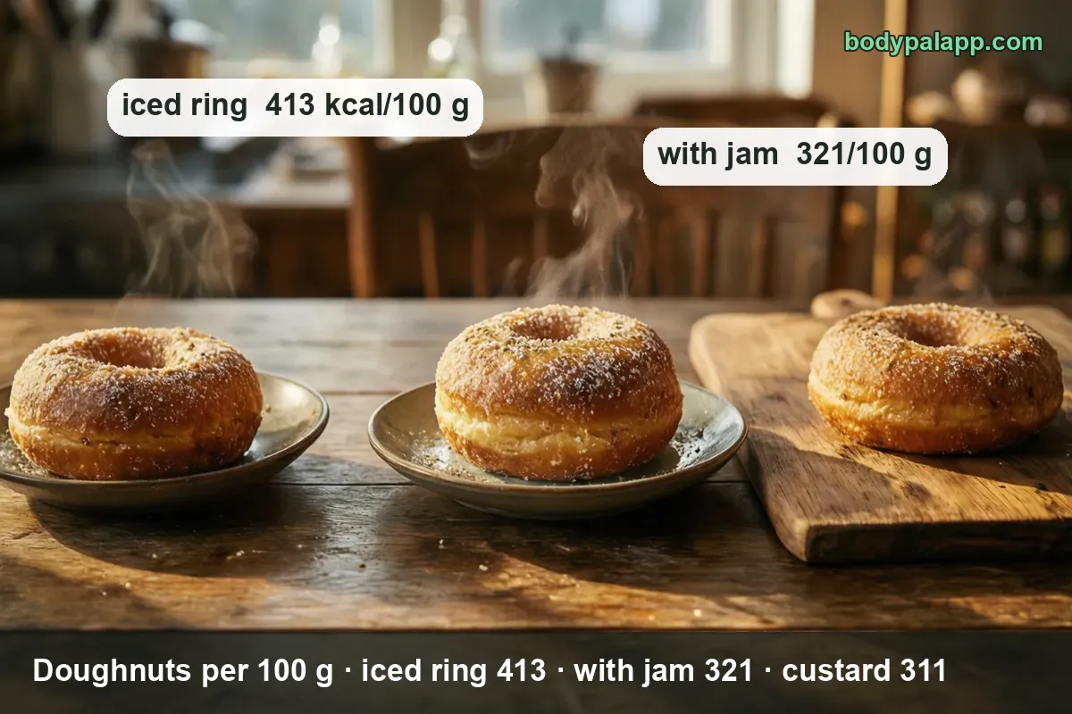 Doughnut variants calories comparison