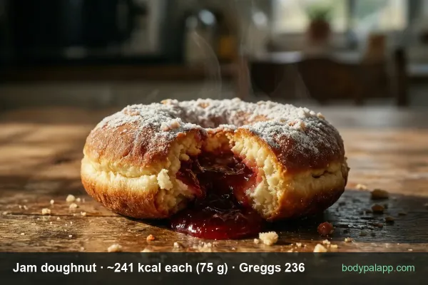 Jam doughnut calories