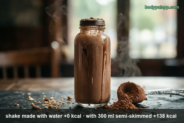 Protein shake: milk vs water calories