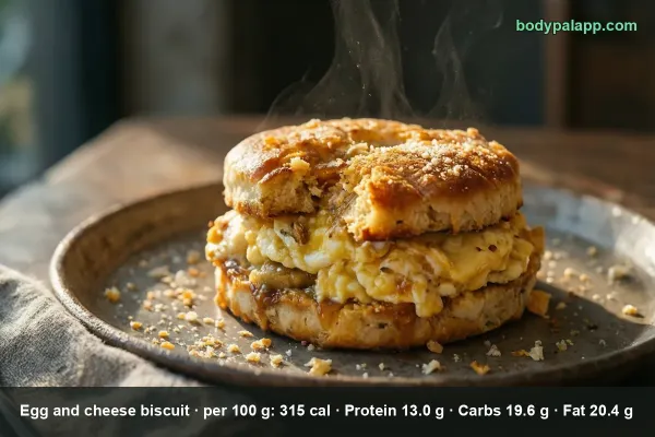 Egg And Cheese Biscuit calories