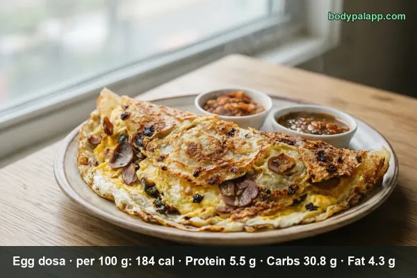 Egg Dosa calories