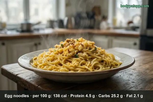Egg Noodles calories
