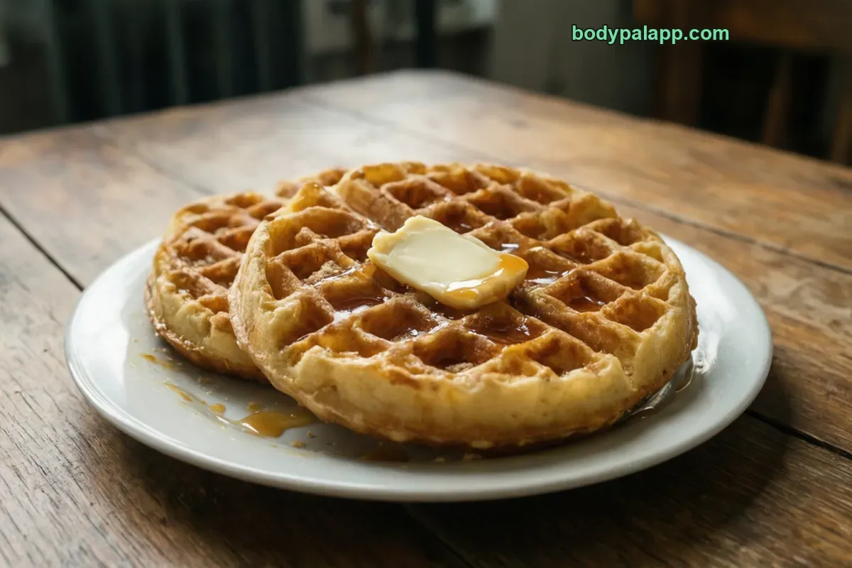 Eggo waffle, plain, toasted