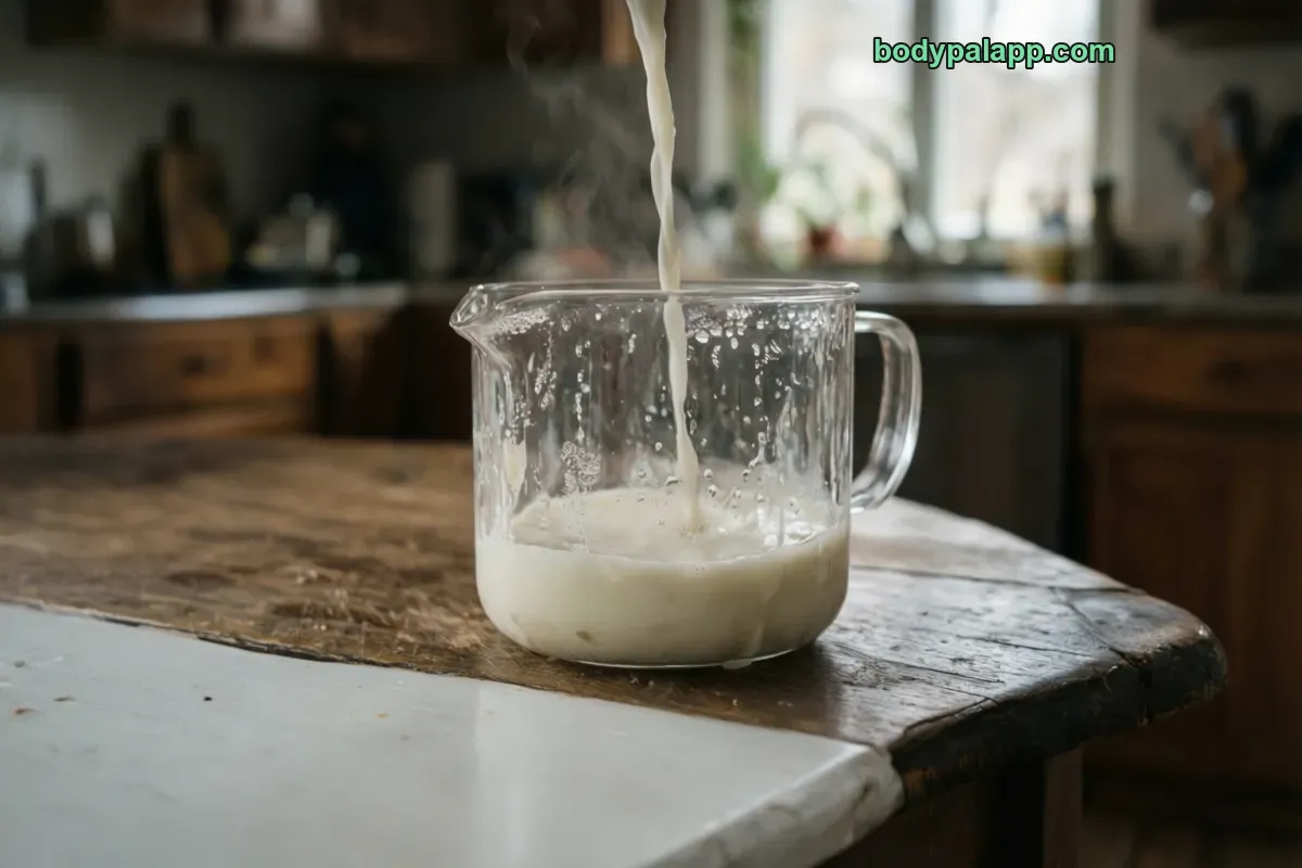 Evaporated milk, canned, whole