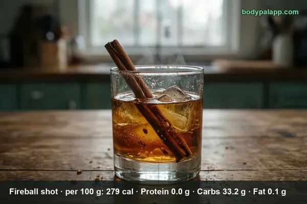 Shot Of Fireball calories
