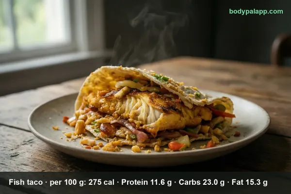Fish taco calories