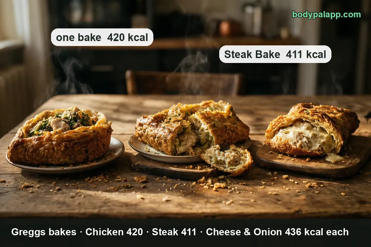 Greggs bake variants calories comparison
