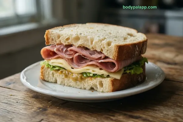 Ham And Swiss Sandwich
