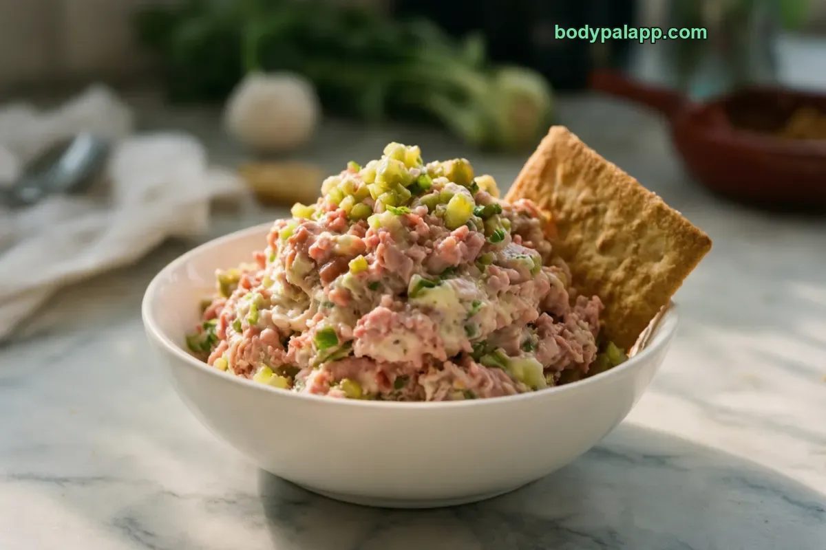 Ham salad, deli spread, ready to eat