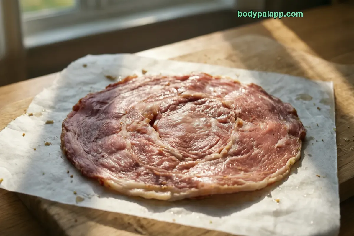 Ham slice, sliced, regular, 11% fat