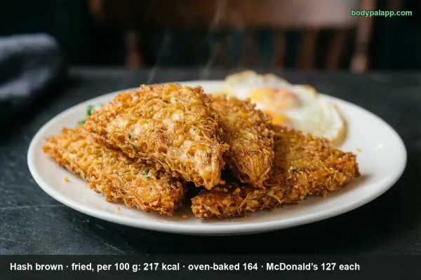 Hash brown calories