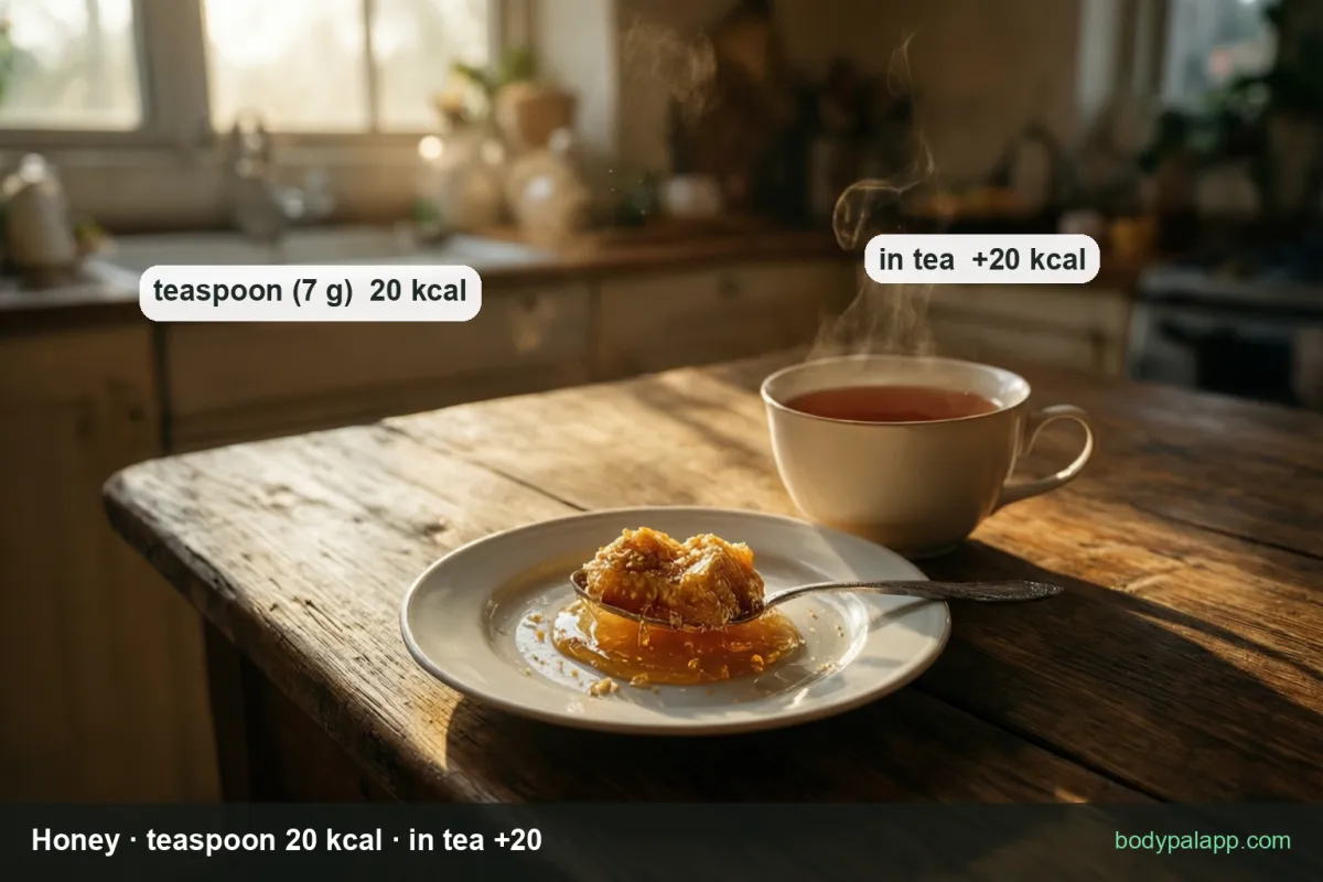 Honey variants calories comparison