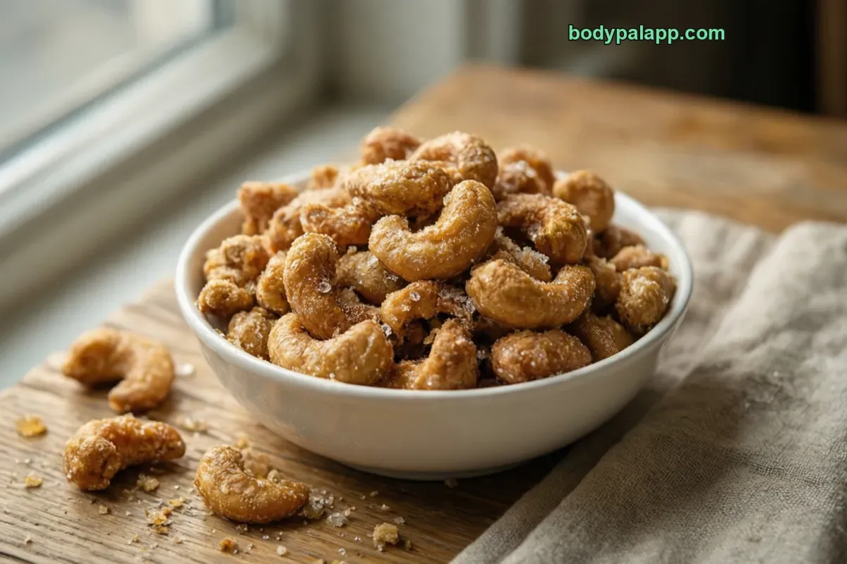 Honey roasted cashews, honey roasted
