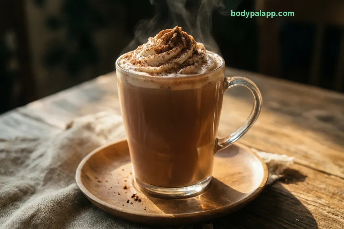 Hot chocolate with milk, with whole or 2% milk