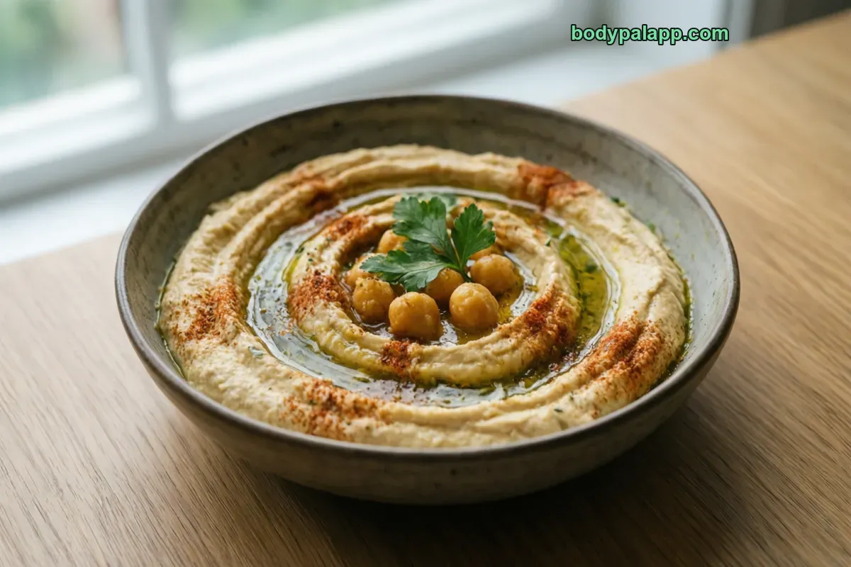 Hummus, commercial, plain