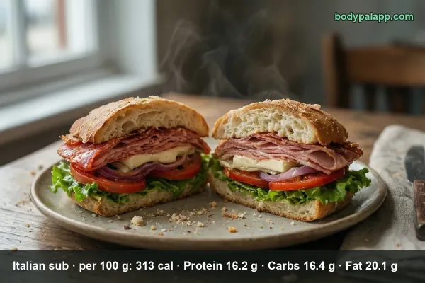 Italian sub calories