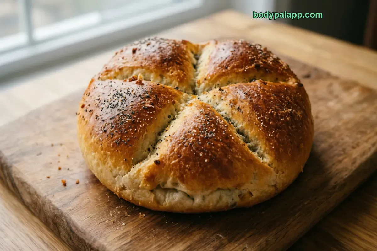 Kaiser roll, plain hard roll