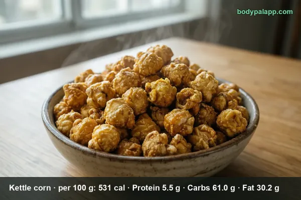 Kettle corn calories