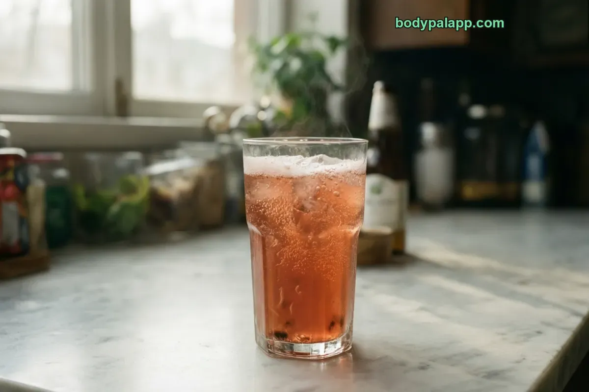 Kombucha, bottled, ready to drink