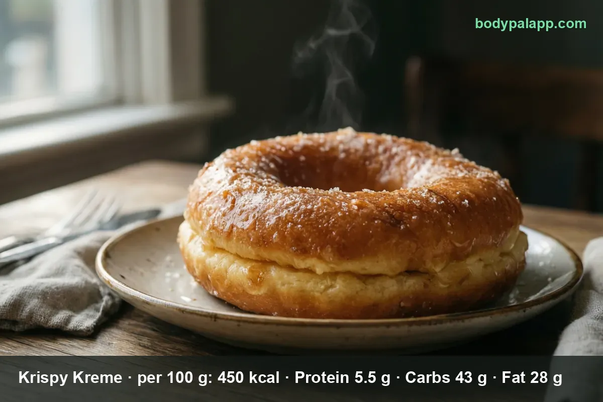 Krispy Kreme Original Glazed doughnuts in a box - 225 calories each