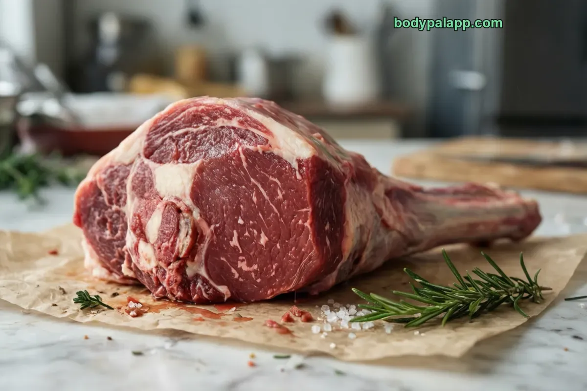 Lamb shoulder, roasted, lean and fat