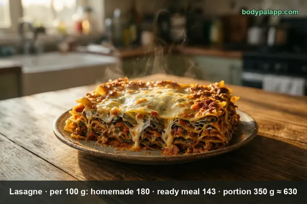 Lasagne calories