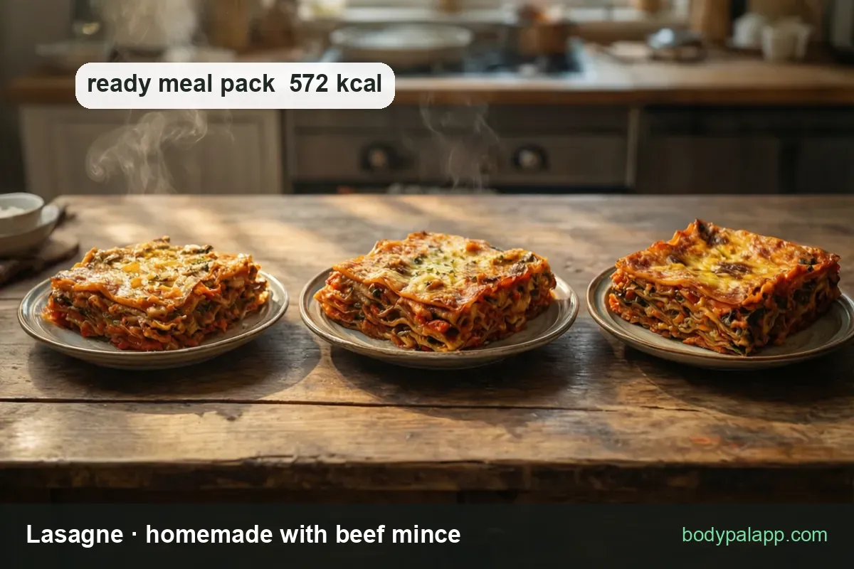 Lasagne variants calories comparison