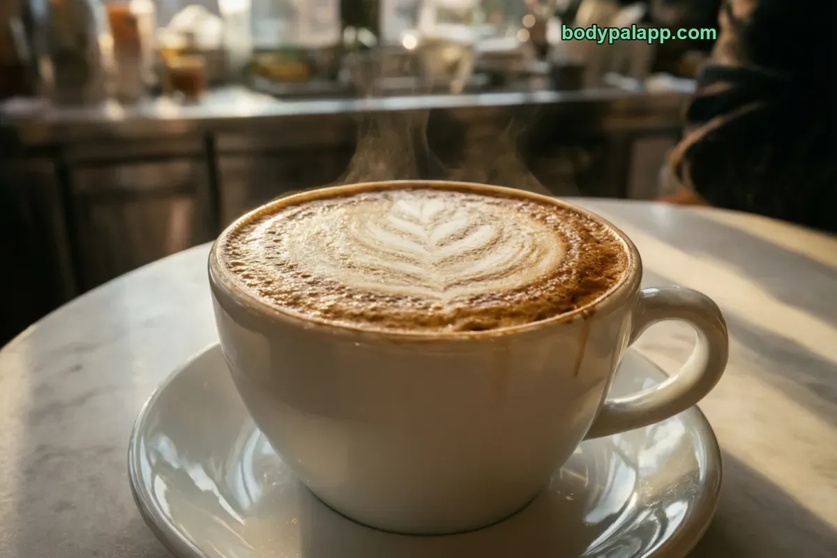 Starbucks latte, espresso with steamed milk