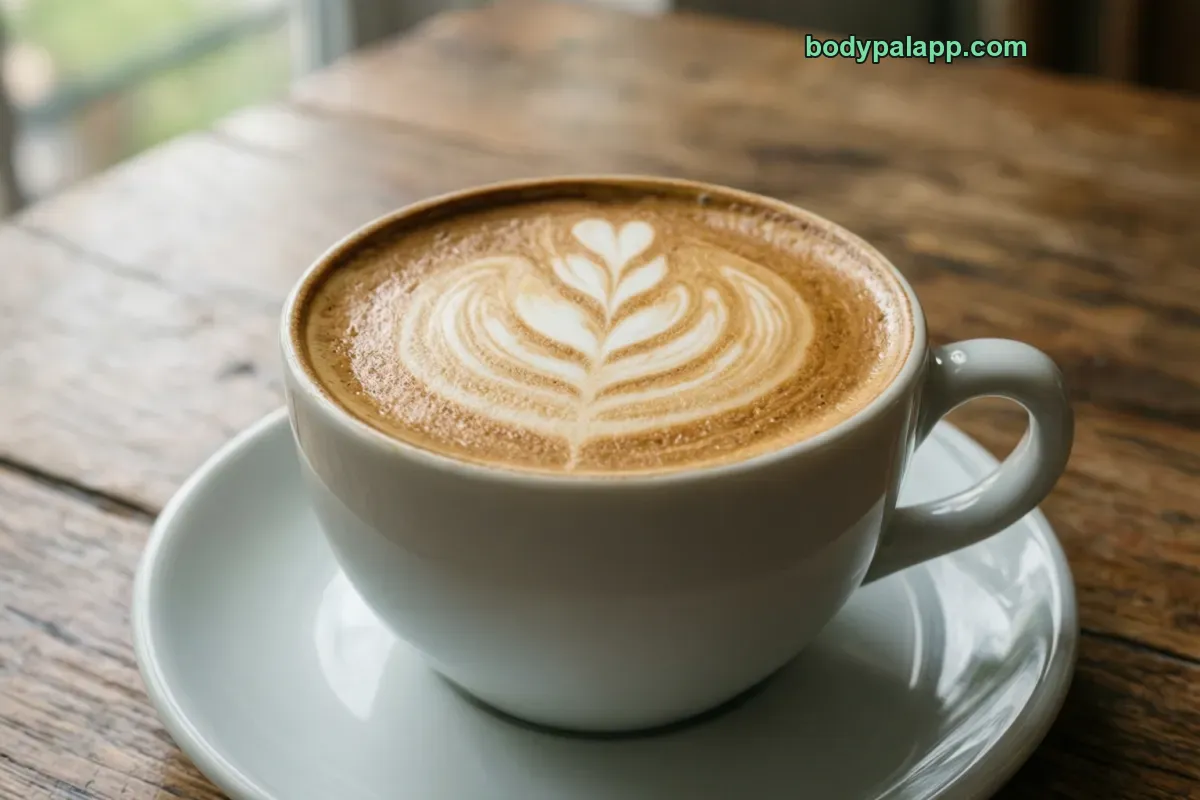 Latte with whole milk, unsweetened, with milk