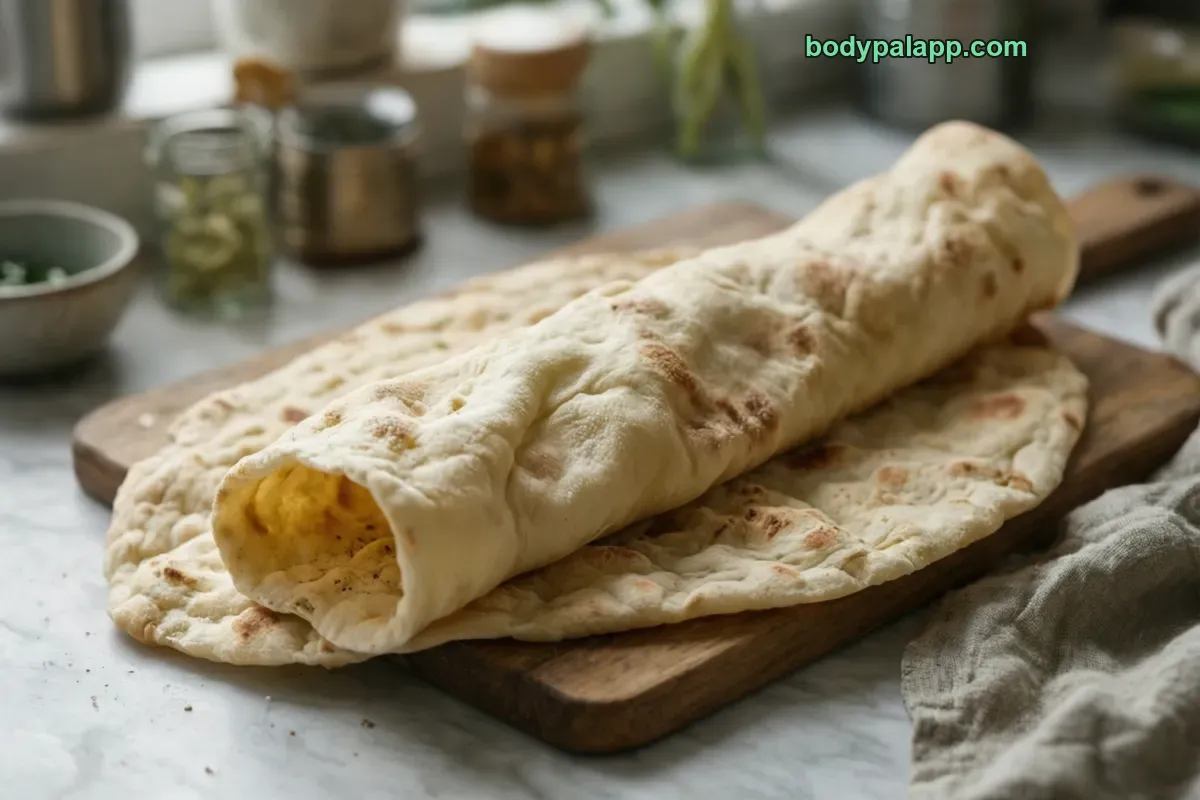 Lavash, packaged, per label