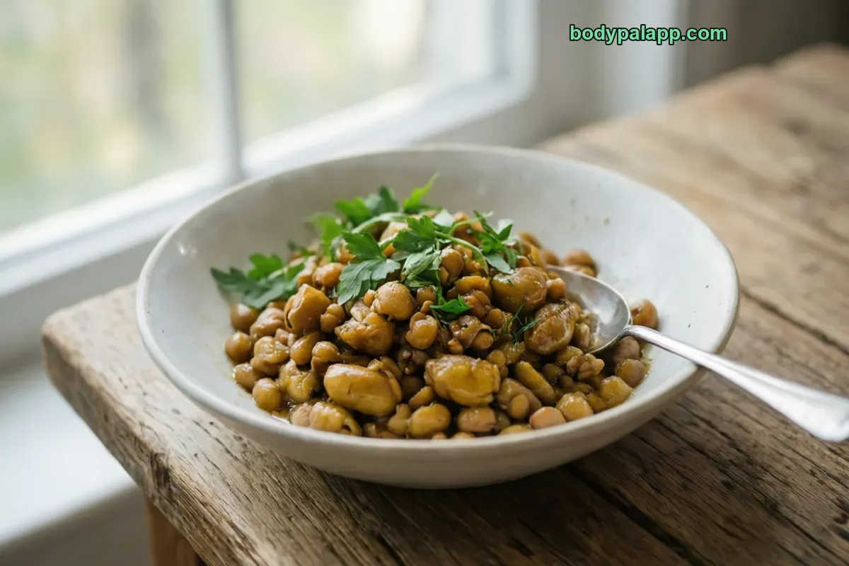 Cooked lentils, boiled, without salt