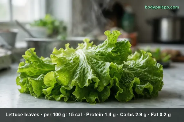 Lettuce Leaves calories