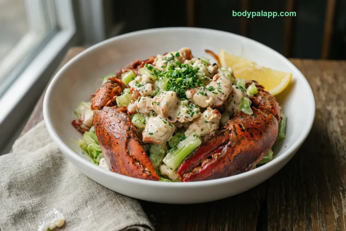 Lobster salad, ready to eat